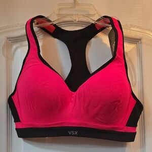 VSX Vibrant Pink and Black Sports Bra
